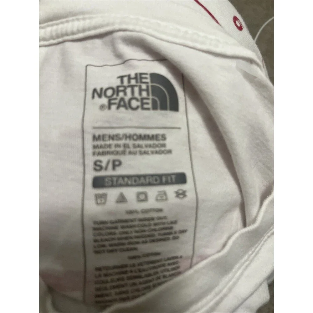 The North Face Fine Alpine Equipment Graphic T-shirt Men Red Long Sleeve Small